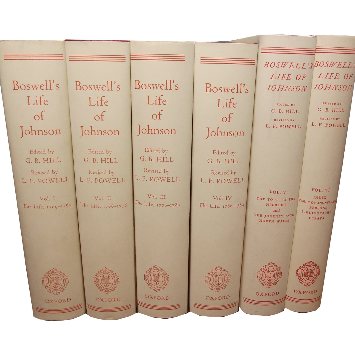 Set of Boswell's Life of Johnson