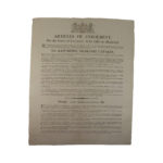 Articles of Enrolment for the Corps of Cavalry